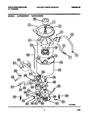 Tubs, hoses, motor