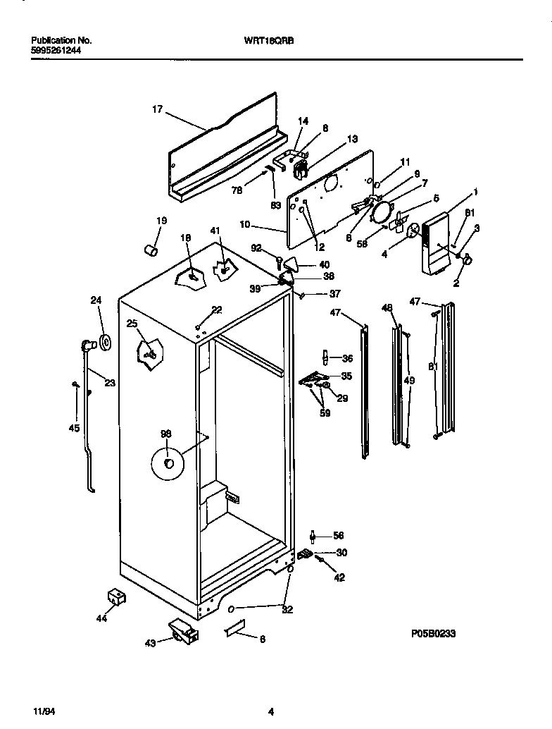 Cabinet w/ fan assembly