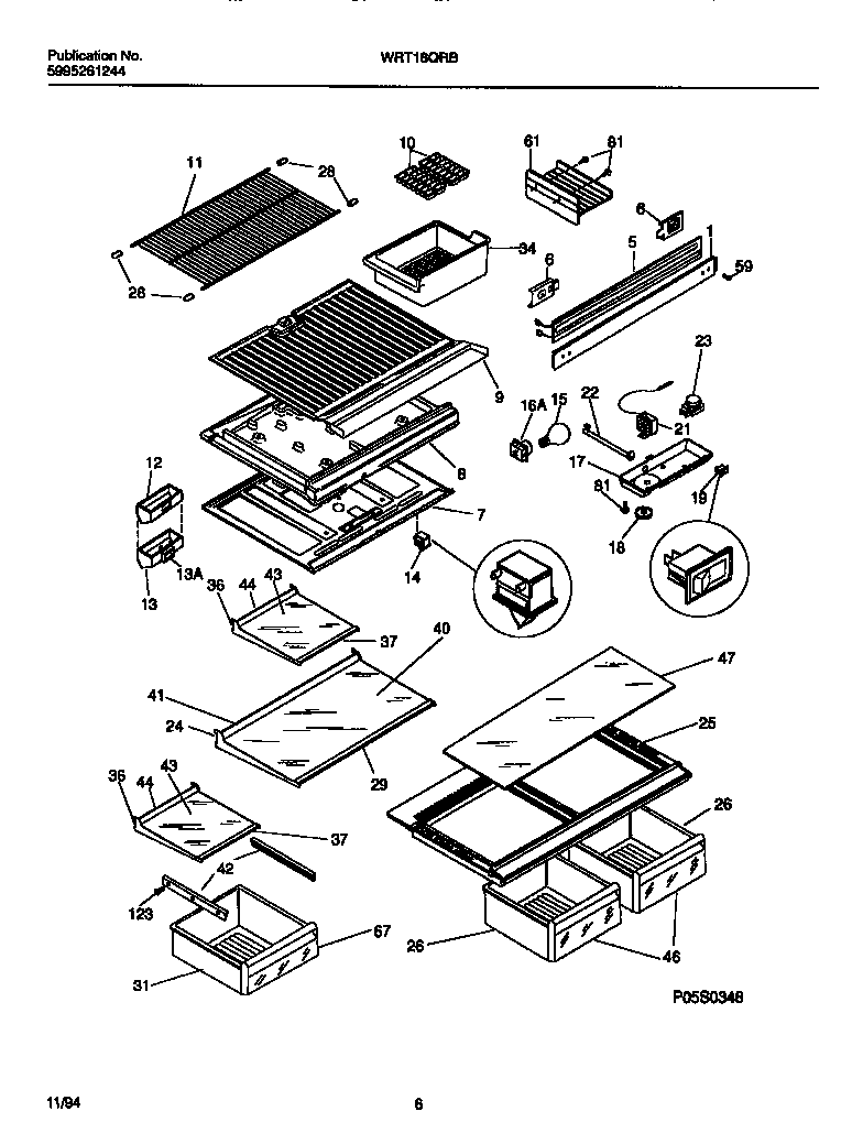 Shelves, controls, divider, mullion