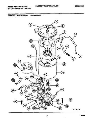 Washer - tubs, hoses, motor