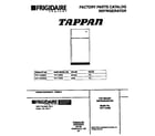 Tappan TRT17NRBW0 cover page diagram