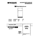 White-Westinghouse WRT21QRBW1 top mount refrigerator diagram