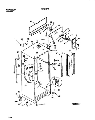 Cabinet w/fan assembly