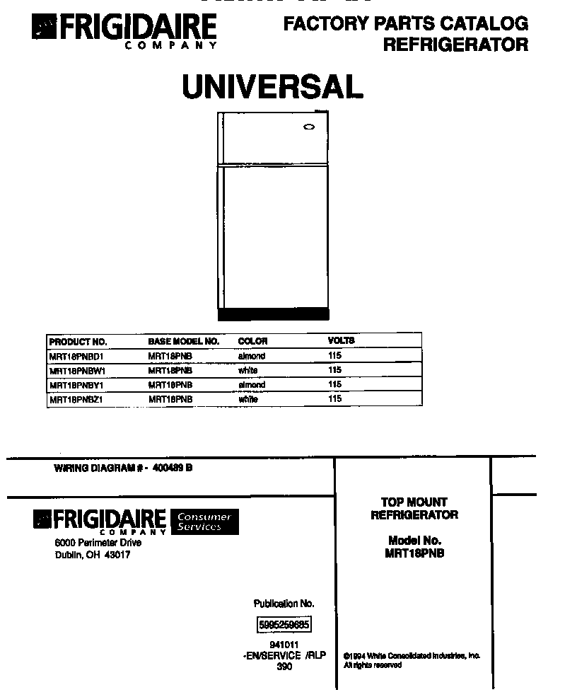 TOP MOUNT REFRIGERATOR