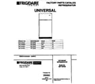Universal/Multiflex (Frigidaire) MRT18PNBW1 top mount refrigerator diagram