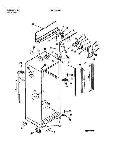 Cabinet w/fan assembly