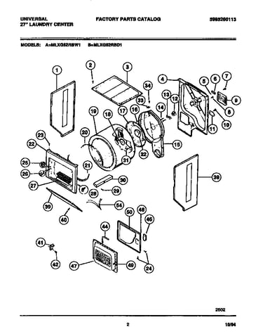 Dryer - cabinet, drum, heater