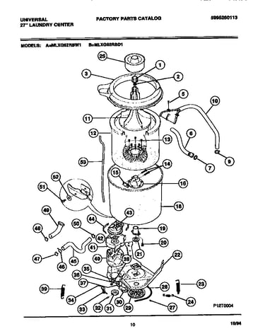 Washer - tubs, hoses, motor