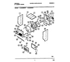 Universal/Multiflex (Frigidaire) MLXE42RBW1 dryer - cabinet, drum, heater diagram