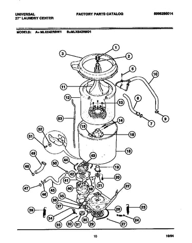 Washer - tubs, hoses, motor