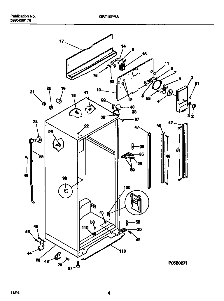 CABINET W/FAN ASSEMBLY