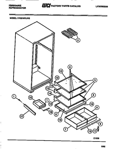 Shelves, controls, divider, mullion