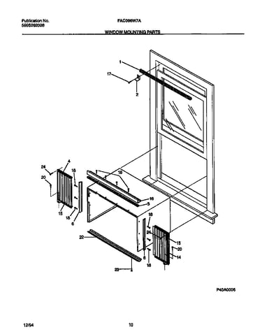 Window mounting parts