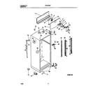 Frigidaire FRT18TRBW1 cabinet, fan assembly diagram