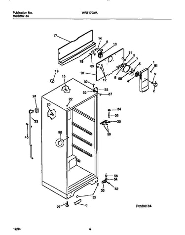 Cabinet, fan assembly