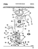 Washer outer tub, inner tub, sub top, agitator