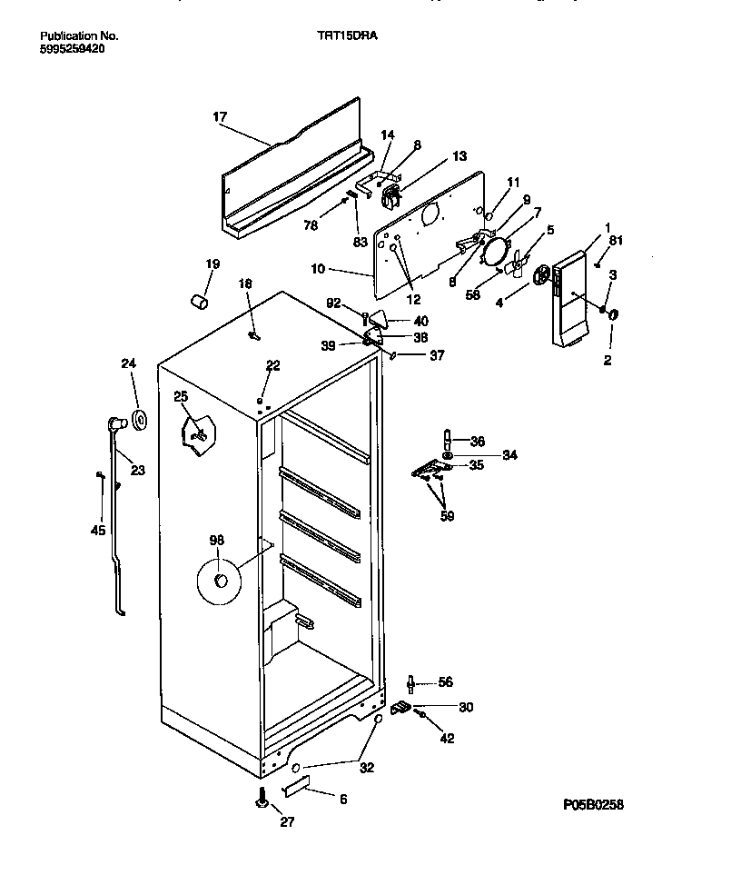 Cabinet w/fan assy