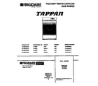 Tappan 30-3982-23-03 range, gas diagram