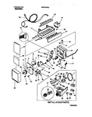 Ice maker & installation components