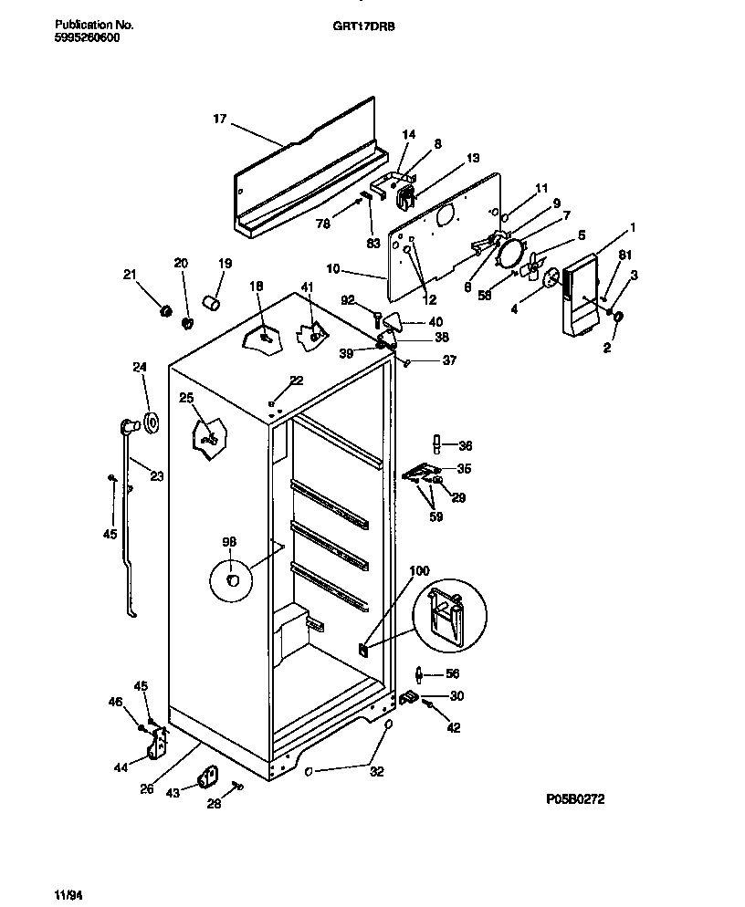 CABINET W/FAN ASSEMBLY