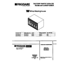 White-Westinghouse WAH094S2T2 front cover diagram
