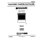 Frigidaire FES355CBTC front cover diagram