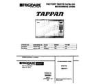 Tappan TMS137T1B2 front cover diagram