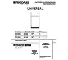 Universal/Multiflex (Frigidaire) MRT17NRBZ2 cover page diagram