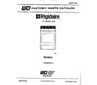 Frigidaire DG8800PW0  diagram