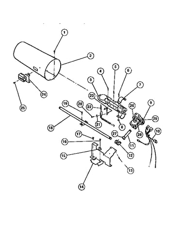 Gas  valve, burner assembly, sensor