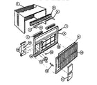 Frigidaire A05LH5N1 cabinet front &  wrapper diagram