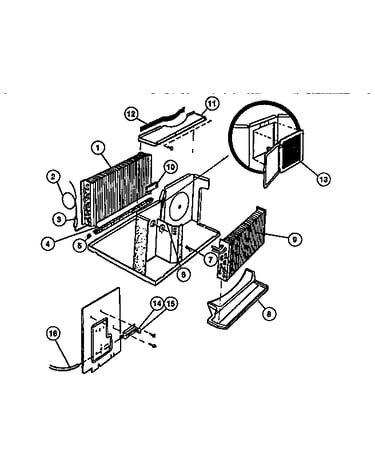 Evaporator, condenser
