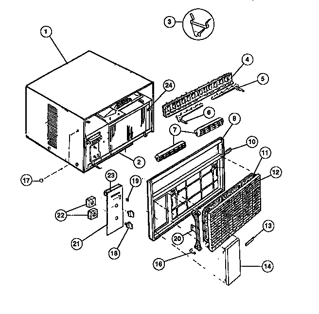 Cabinet front & wrapper