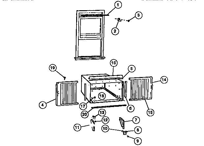 Window mounting parts