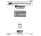 Frigidaire AR22NS5N1 front cover diagram