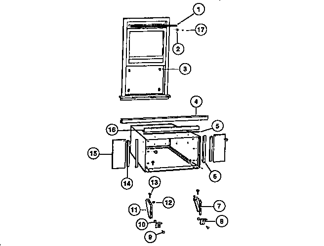 Window mounting parts