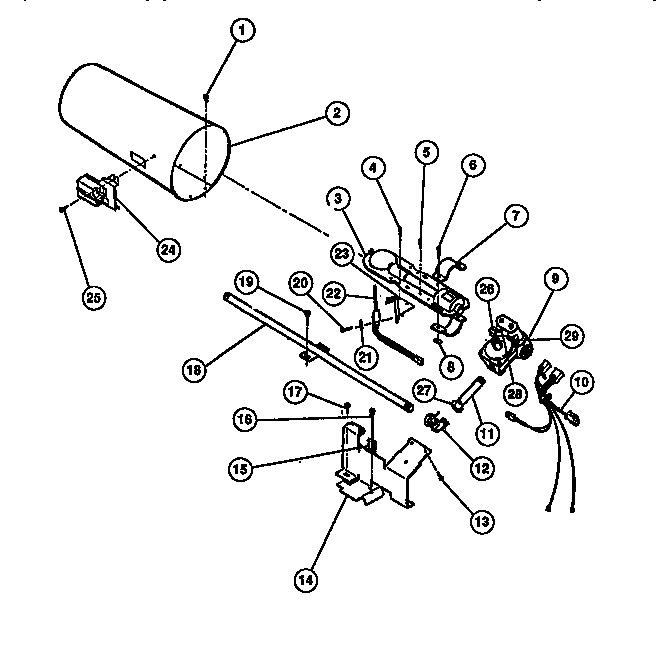 Gas  valve, burner  assembly, sensor