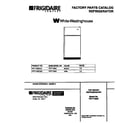 White-Westinghouse PRT173MCD4 cover page diagram