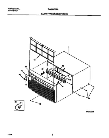 Cabinet front and wrapper