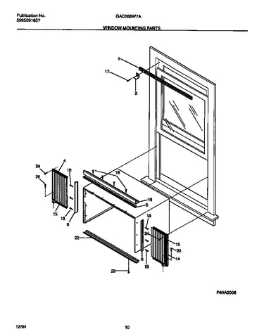 Window mounting parts