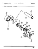 Motor, fan housing, exhaust duct