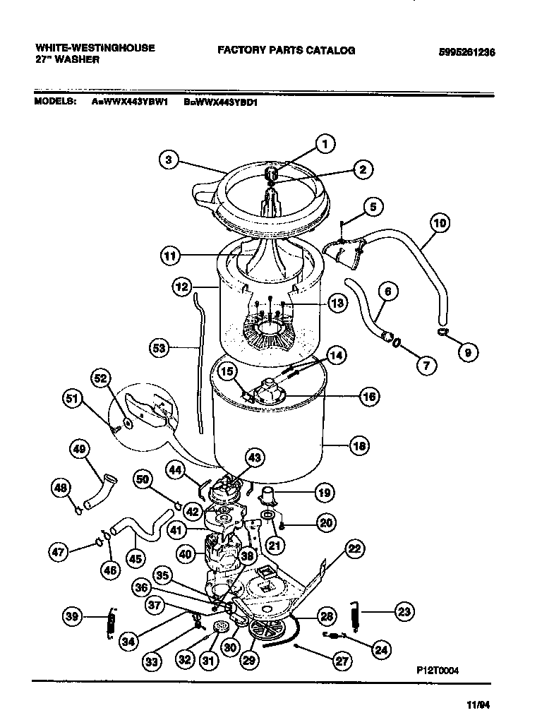 TUBS, HOSES, MOTOR