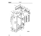 Frigidaire FRT19PRBW2 cabinet,  fan assembly diagram
