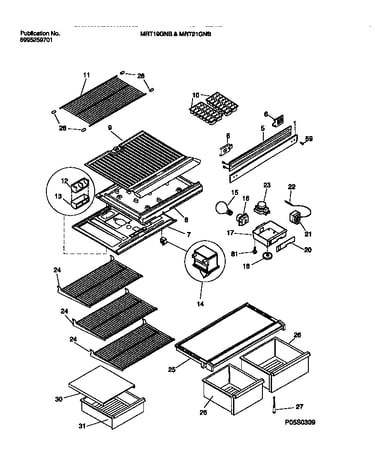 Shelves, controls, divider, mullion