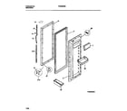 Frigidaire FRS26WRBW0 refrigerator door section diagram