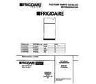 Frigidaire FRT22PRAW2 cover page diagram