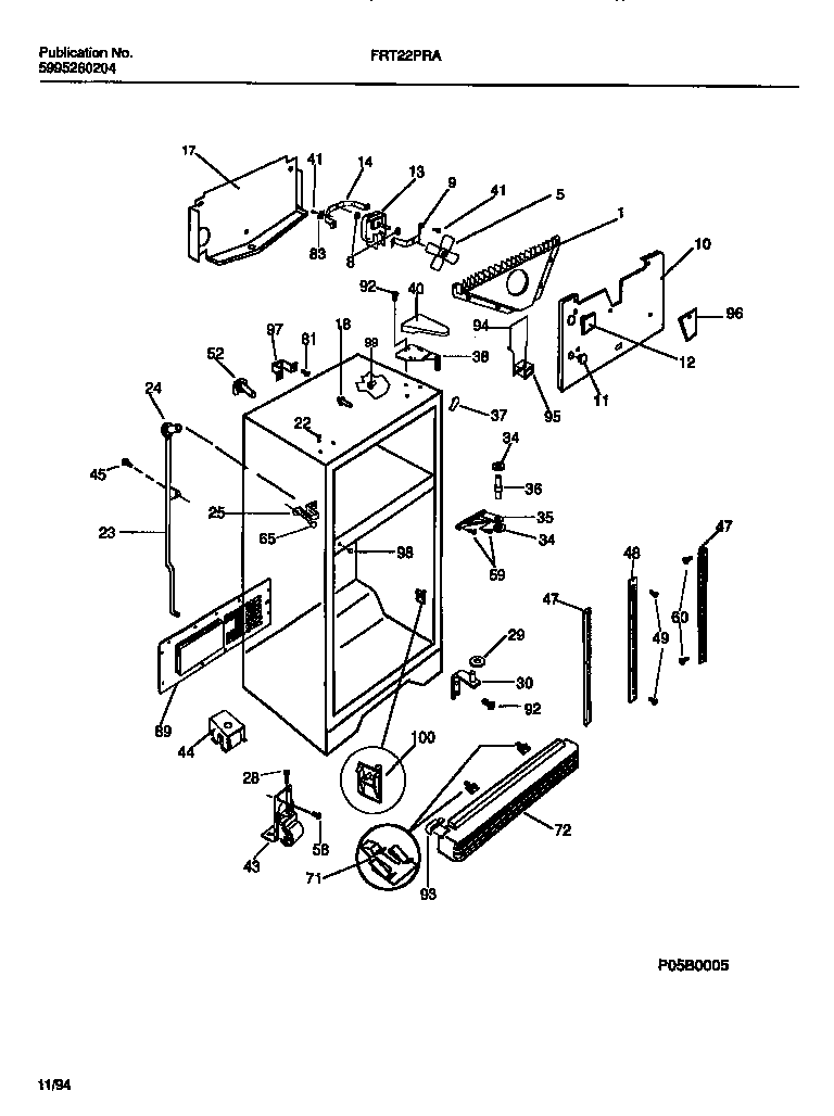 CABINET W/ FAN ASSEMBLY