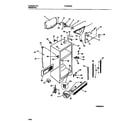 Frigidaire FRT22PRAW2 cabinet w/ fan assembly diagram