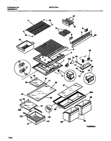Shelves, controls, divider, mullion
