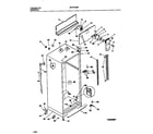 Gibson GRT21GRBW1 cabinet w/fan assembly diagram